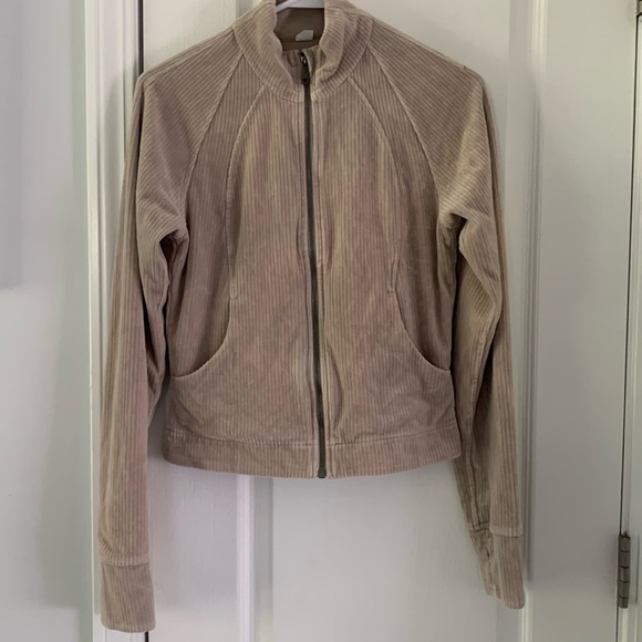 Lululemon Scuba Track Jacket Velvet Cord RVSN size 6 - Picture 2 of 13